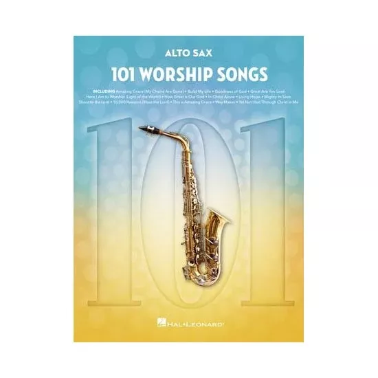 101 Worship Songs for Alto Sax Sheet Music Book | Teton Music