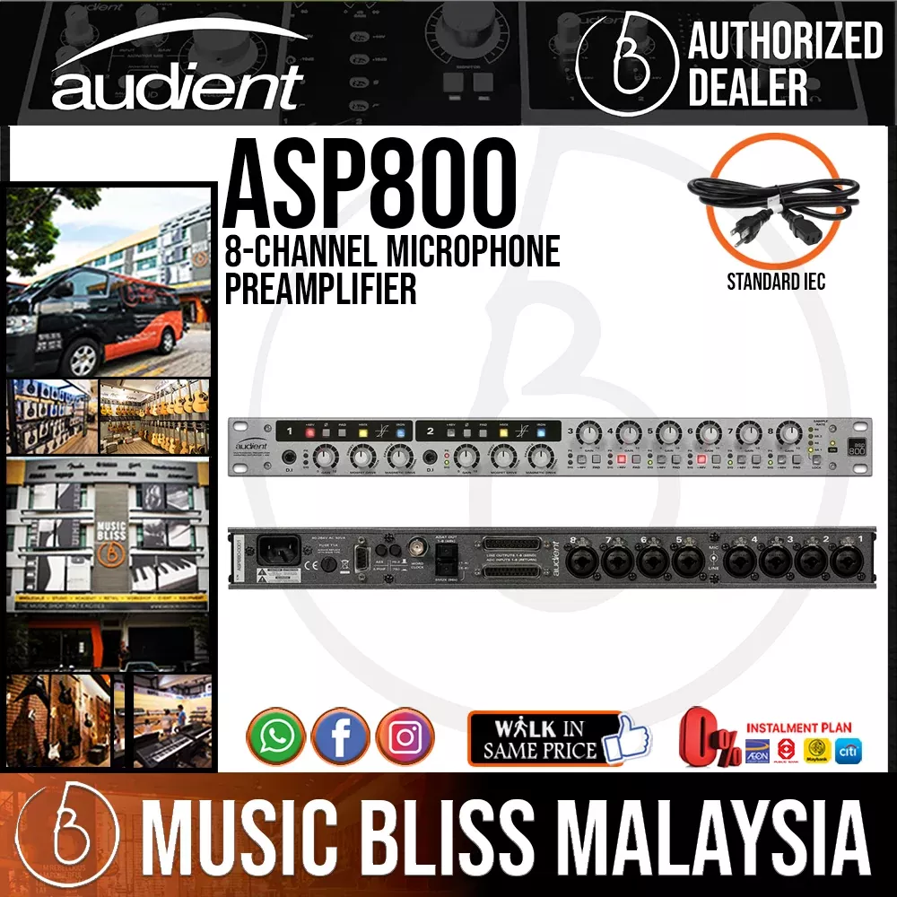 Audient ASP800 8-channel Microphone Preamplifier