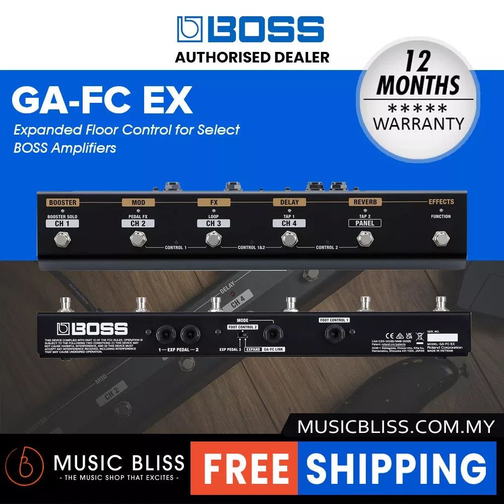 Boss GA-FC EX Amp Footswitch for Katana Gen 3 & MkII models, Nextone, Waza, Blues Cube & GA Amps