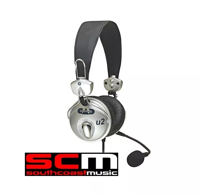 CAD U2 USB Stereo Headphones with Cardioid Condenser Microphone with USB Cable – South Coast Music