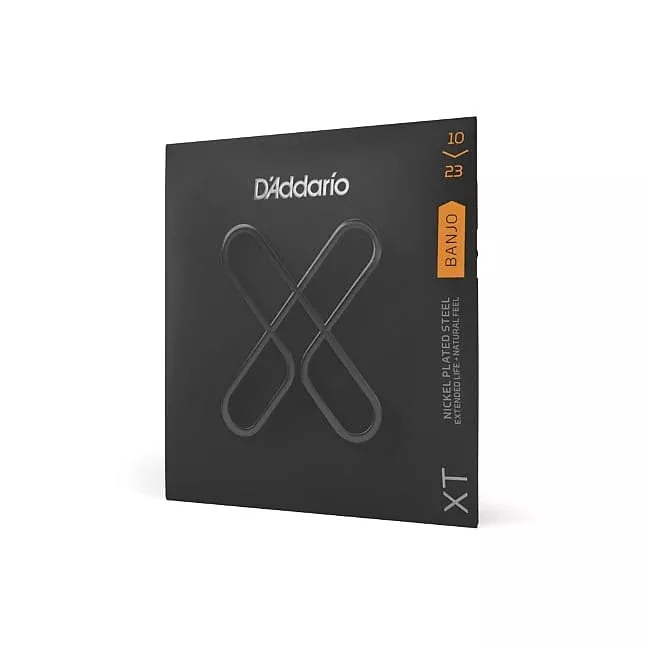 D'Addario XTJ1023 XT Nickel Plated Steel Banjo Strings, Medium, 10-23