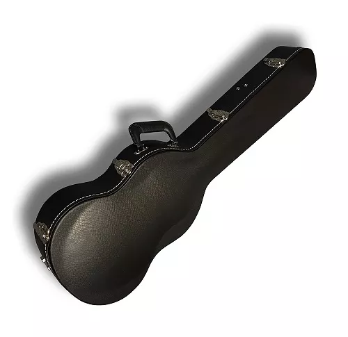 Deluxe Electric Guitar Hard Case suits Gibson, Epiphone SG and similar SG style Guitars Black faux Snakeskin Vinyl – South Coast Music