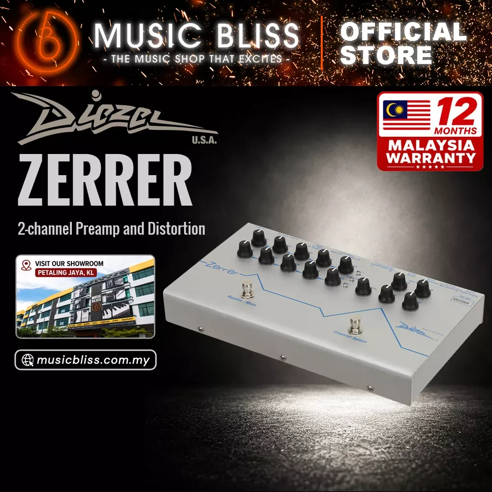 Diezel Zerrer 2-channel Preamp and Distortion Pedal