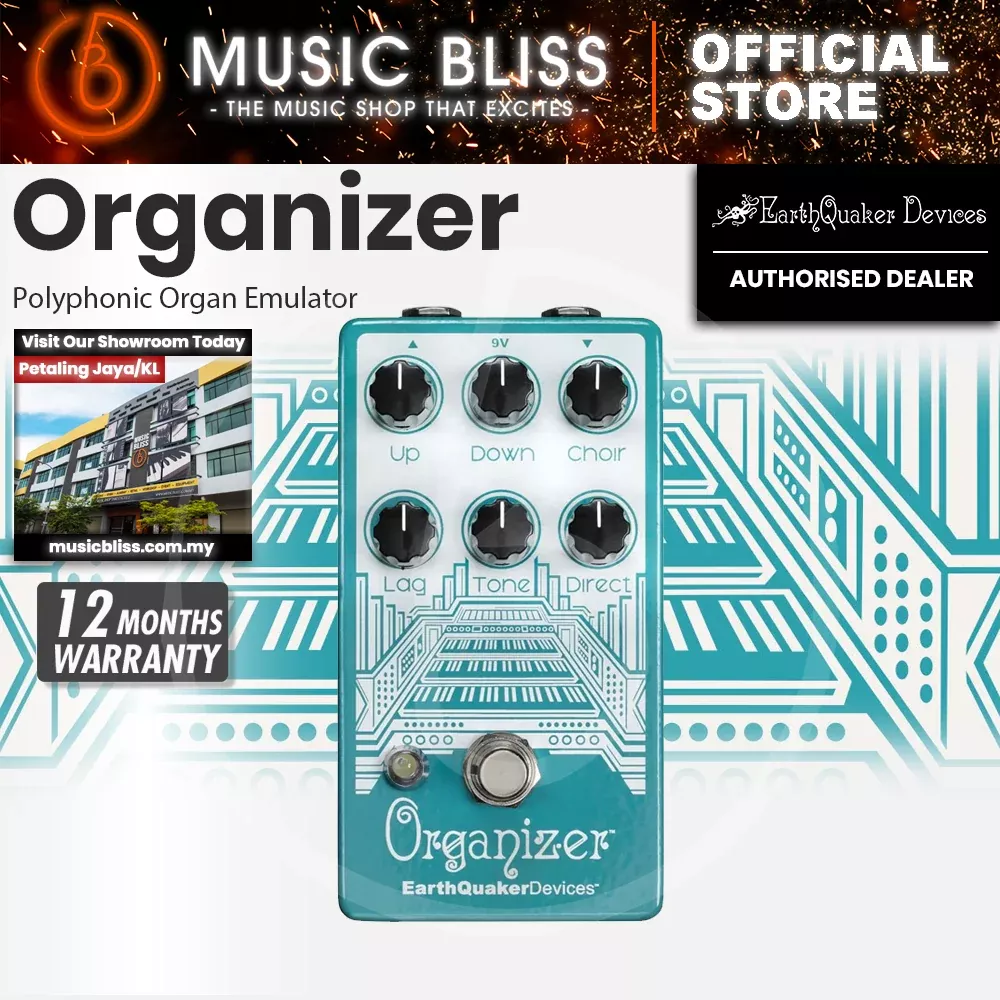 EarthQuaker Devices Organizer V2 Polyphonic Organ Emulator Pedal
