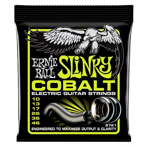 Ernie Ball Regular Slinky Cobalt Electric Guitar Strings 10-46 Gauge – South Coast Music