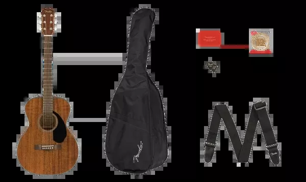 Fender CC-60S Concert Pack V2, All-Mah WN
