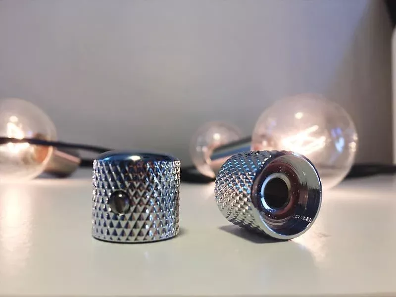 Fender & Gibson Style Chrome Dome Knob Set (2Pc)