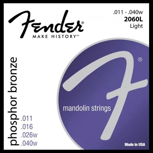 FENDER MANDOLIN STRINGS STRING SET PHOSPHOR BRONZE 2060L MEDIUM GAUGE 11-40 – South Coast Music