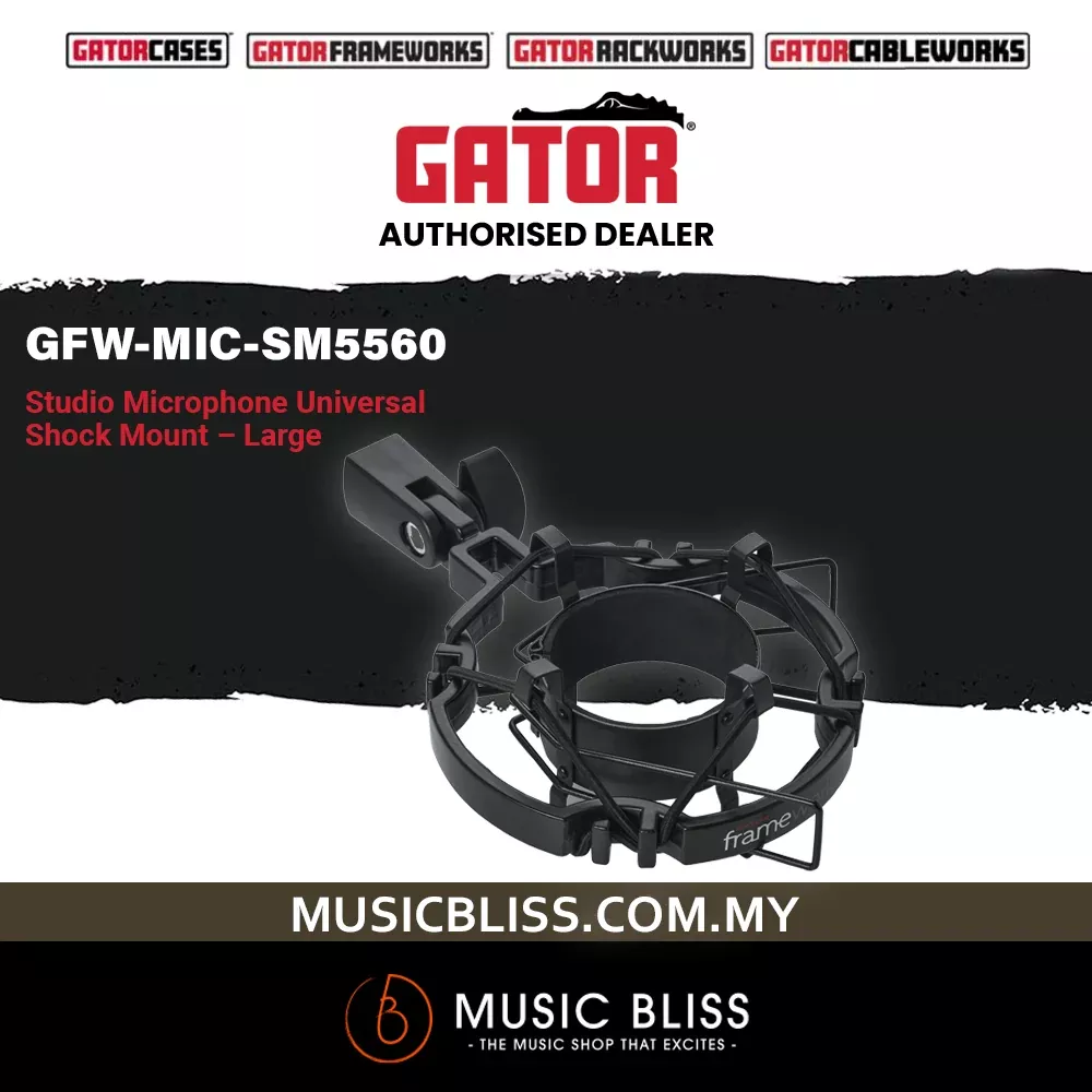 Gator Frameworks GFW-MIC-SM5560 Universal Shockmount For Mics 55-60Mm In Diameter