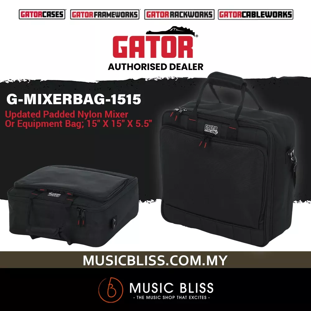 Gator G-MIXERBAG-1515 Mixer Bag Fits Behringer 1204, 1222, 1622, Yamaha MG10XUF & MG12XUK