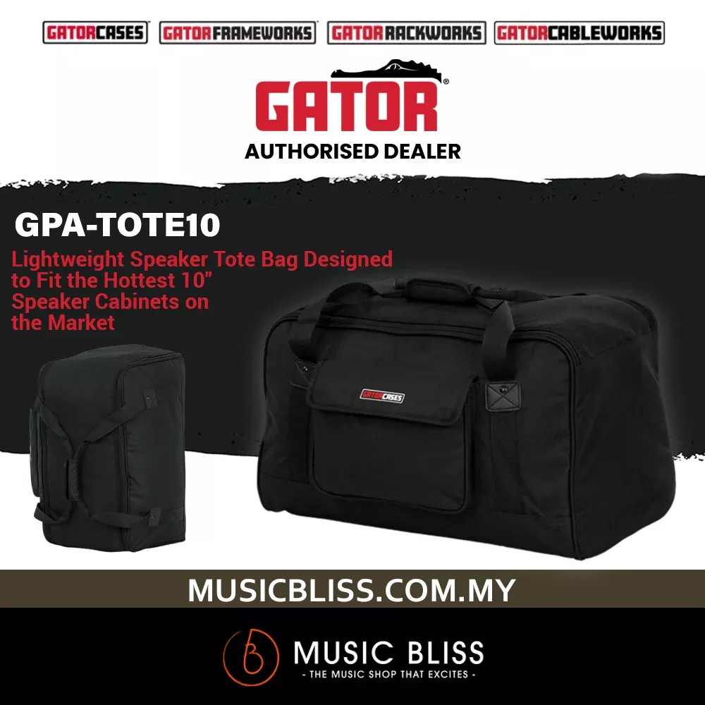 Gator GPA-TOTE10 Heavy-duty Speaker Tote Bag for 10 Inch Cabinets