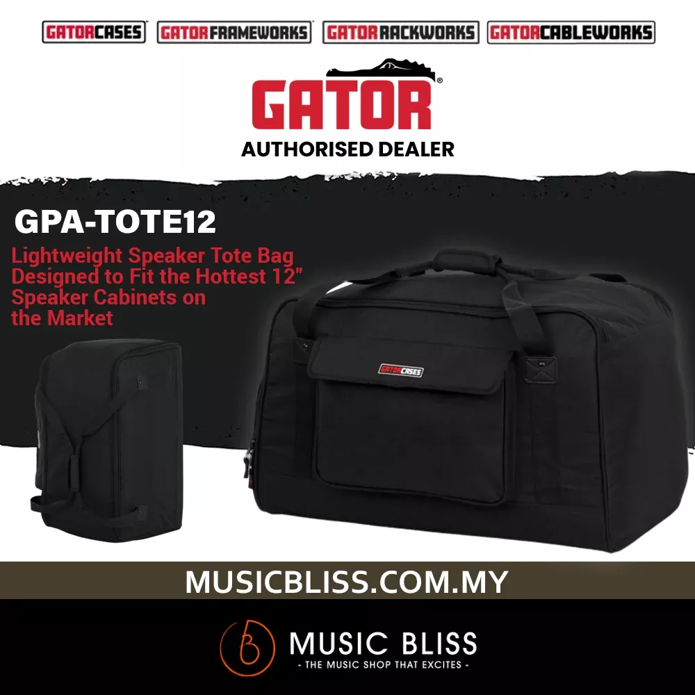 Gator GPA-TOTE12 Heavy-duty Speaker Tote Bag for 12 Inch Cabinets