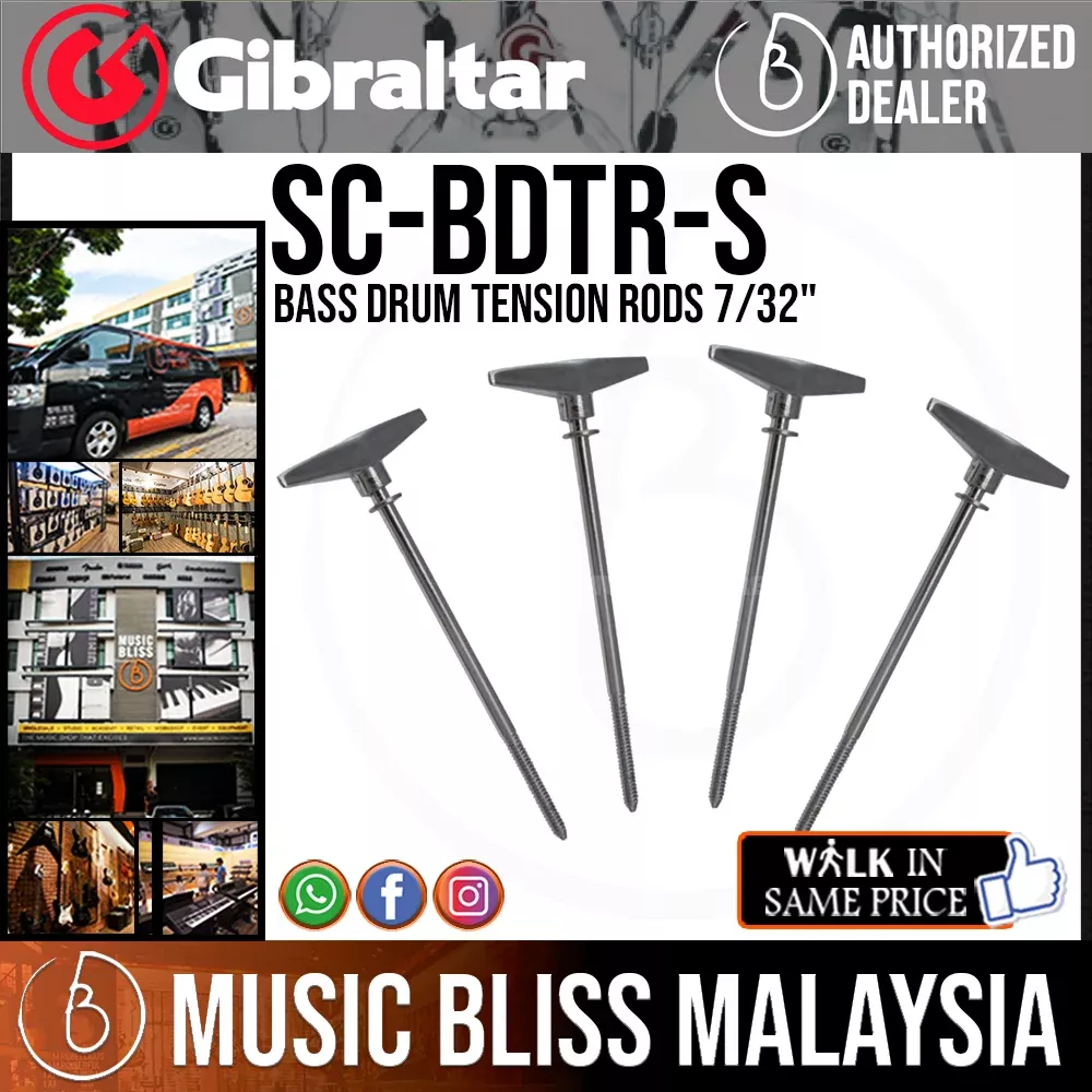 Gibraltar Bass Drum Tension Rods 7/32"