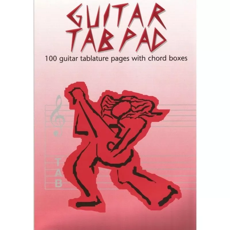 Guitar Tab Pad with Chord Boxes Tablature Sheet Music 100 Pages - manuscript – South Coast Music