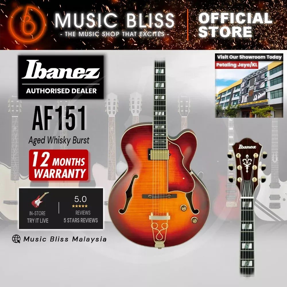 Ibanez Artstar AF151 Hollowbody Electric Guitar - Aged Whisky Burst