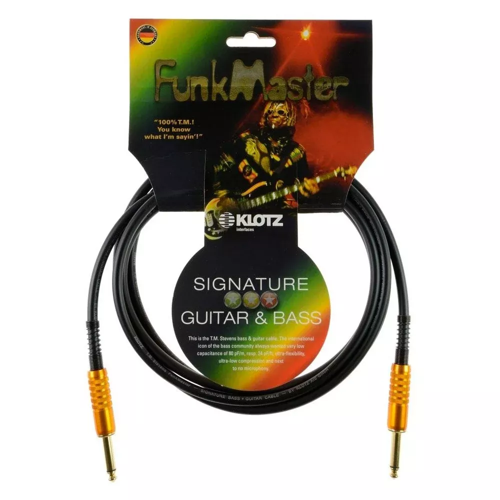Klotz FunkMaster High End Guitar & Bass Cable (Straight - Straight) (3.0)