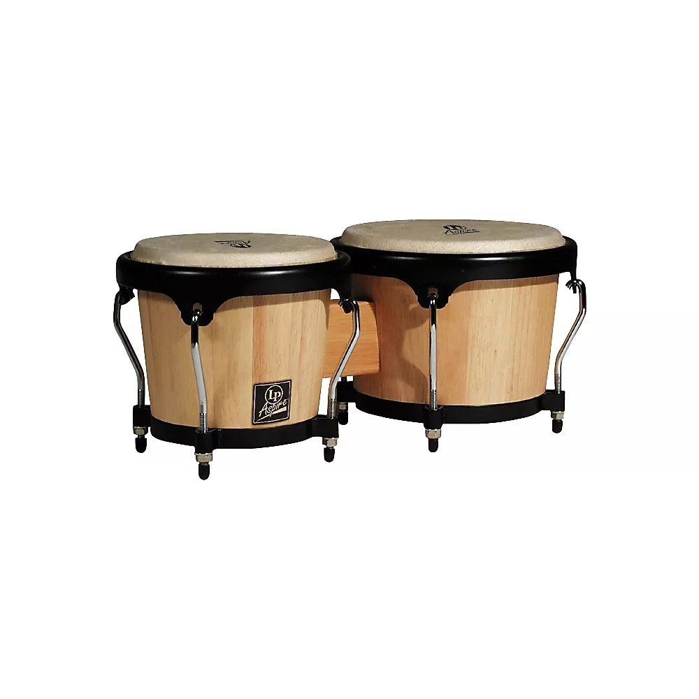 Latin Percussion LPA601 Aspire Accent Wood Bongos - Natural Wood – South Coast Music