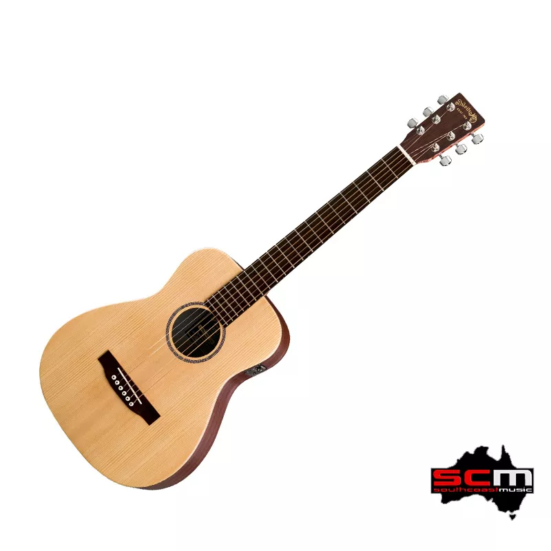 Martin LX1EL LEFT HANDED Little Martin Traveler Acoustic Guitar Natural w/Gig Bag – South Coast Music