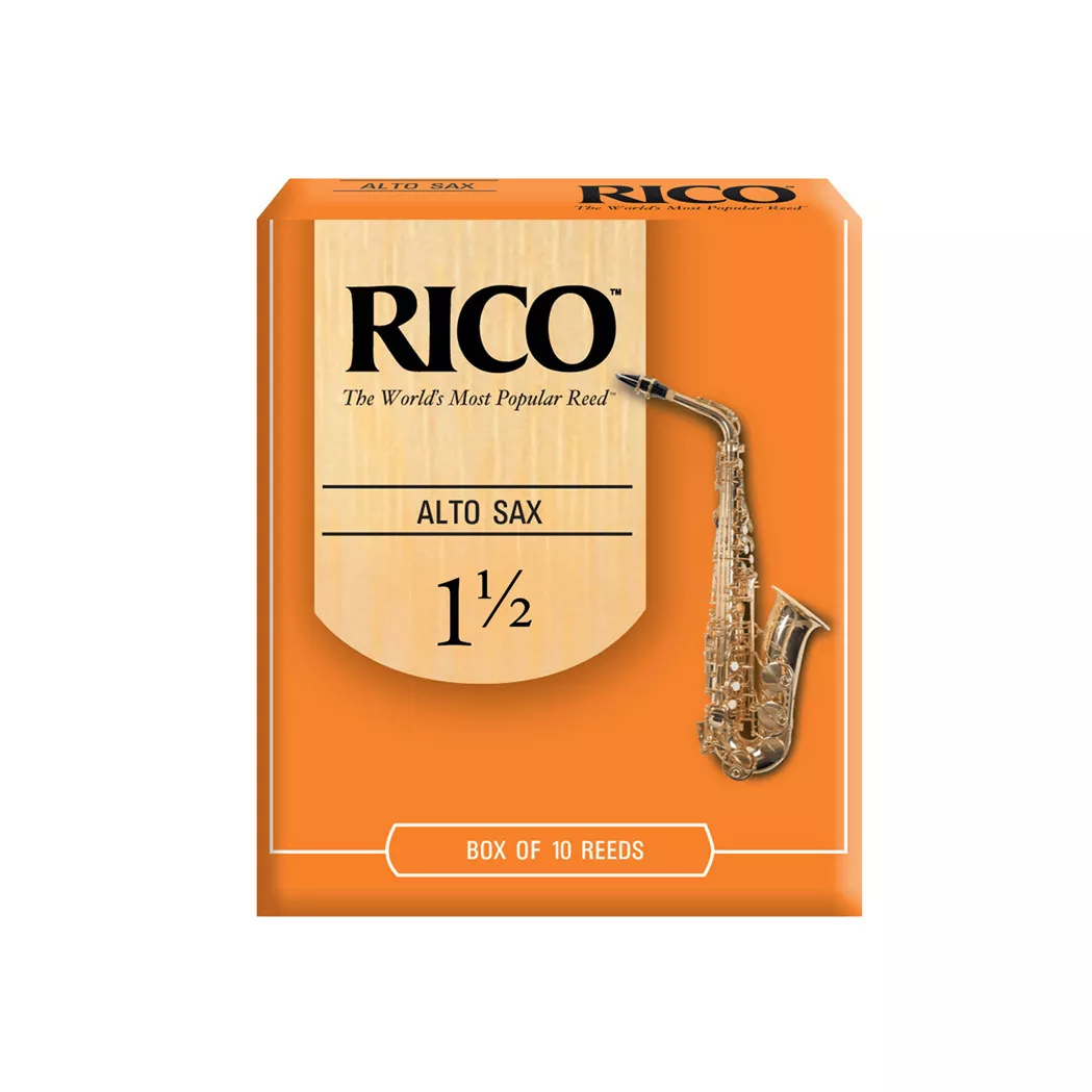 Rico Reeds Alto Saxophone 10 Pack Orange Box 1.5 Size Alto Sax Reeds – South Coast Music