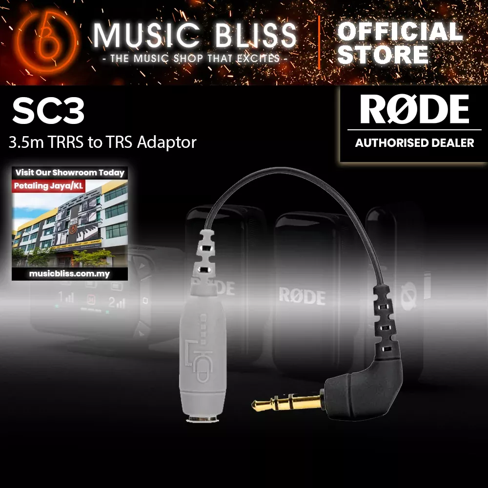 Rode SC3 3.5mm TRRS to 3.5mm TRS Adapter for SmartLav Lavalier Microphones