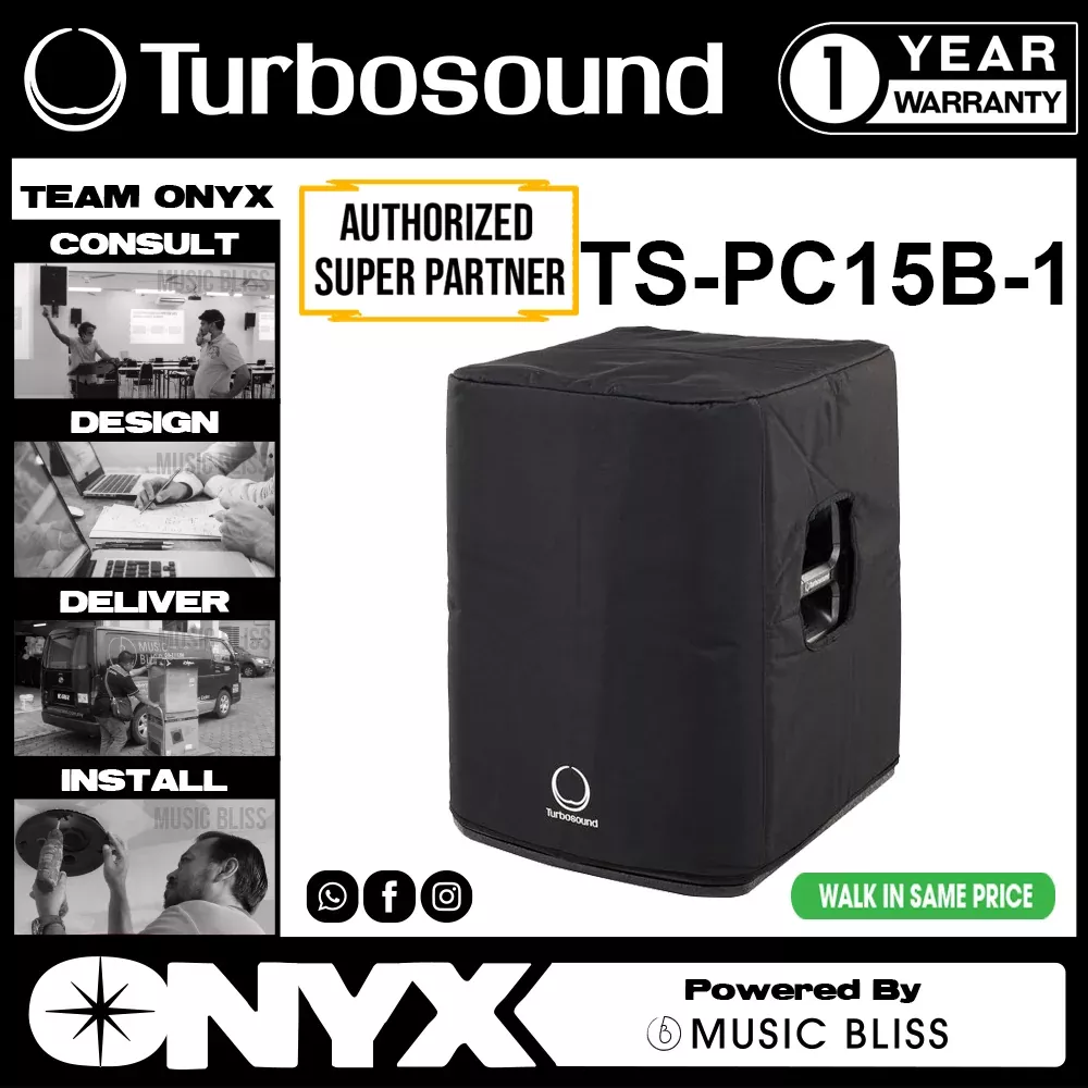 Turbosound TS-PC15B-1 Deluxe Water-resistant Cover for 15" Subwoofers