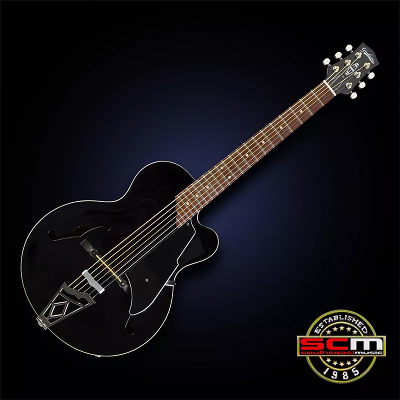 VOX Giulietta VGA-3PS Archtop Acoustic - Electric Guitar Black finish – South Coast Music