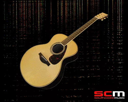 Yamaha LJ6 Medium Jumbo Acoustic - Electric Guitar Natural Finish Case Included – South Coast Music